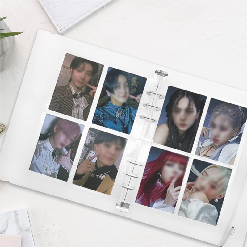 4 Pockets Photo Card Holder Bi - مراجعة Trading Card Binder وسعره